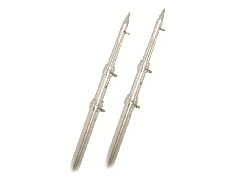 Rupp Top Gun Telescoping Outrigger Poles - Aluminum/Silver - 15'