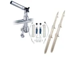 Rupp Z-30 Top Gun Outrigger Kit w/15' Telescoping Poles & Complete Single Line Rigging Kit w/Klickers Release Clips