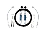 Rupp Single Rigging Kit w/Klickers - Black Mono 160' Lines