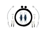 Rupp Single Rigging Kit w/Nok-Outs - Black Mono 160' Lines