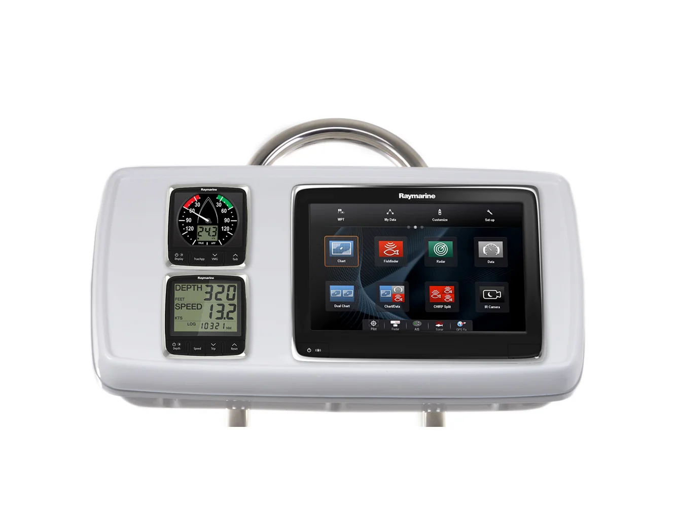 NavPod GP1170-04 SystemPod Pre-Cut f/Raymarine a125/a127/a128 & 2 Instruments f/9.5" Wide Guard