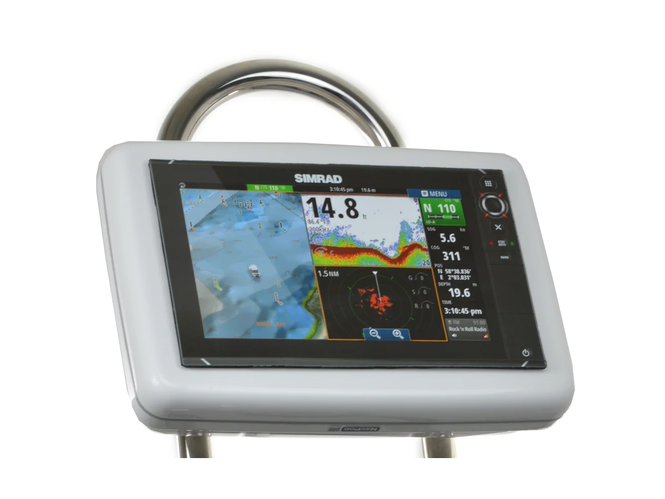 NavPod GP1202 SailPod Pre-Cut f/Simrad NSS12 evo2 or B&G Zeus² 12 f/9.5" Wide Guard