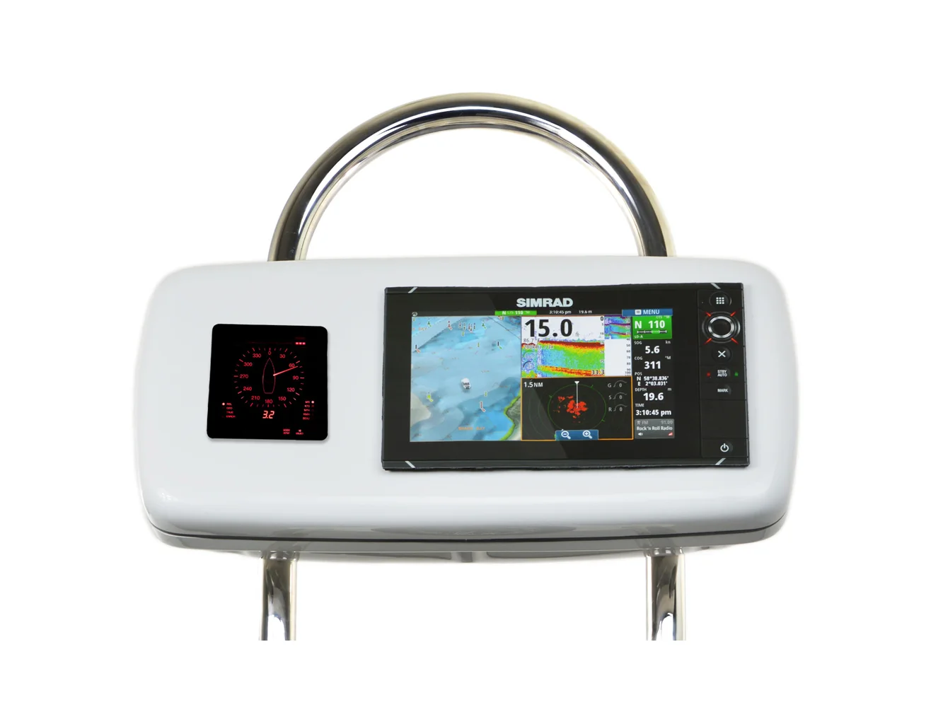 NavPod GP2040-13 SystemPod Pre-Cut f/Simrad NSS9 evo2 or B&G Zeus² 9 & 1 Instrument f/12" Wide Guard