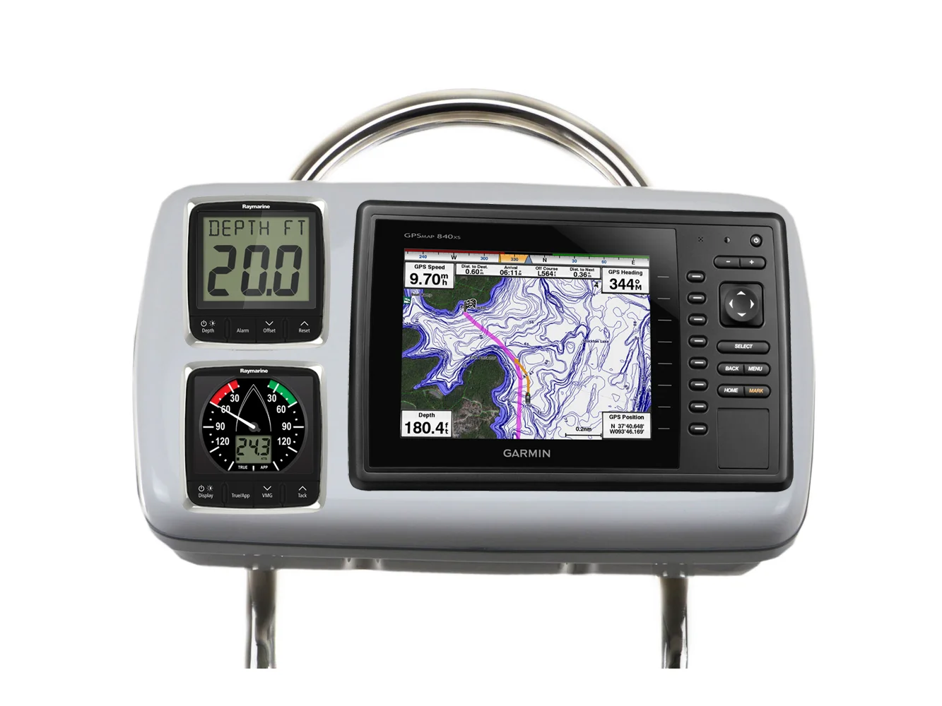 NavPod GP2088 SystemPod Pre-Cut f/Garmin 820/820xs/840xs & 2 Instruments f/12" Wide Guard