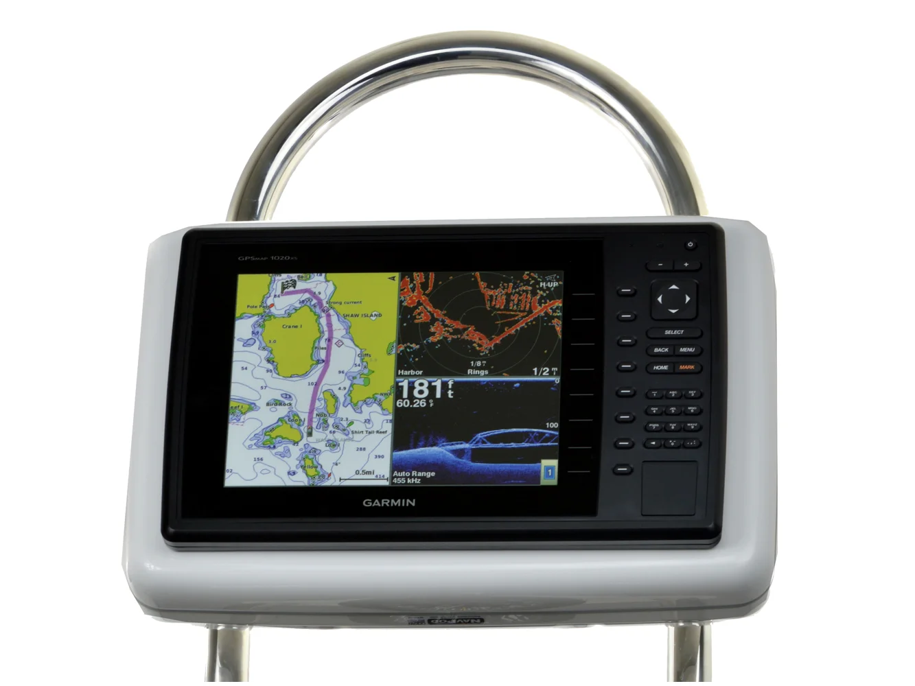 NavPod GP2201 SailPod Pre-Cut f/Garmin 1020/1020xs/1040xs f/12" Wide Guard