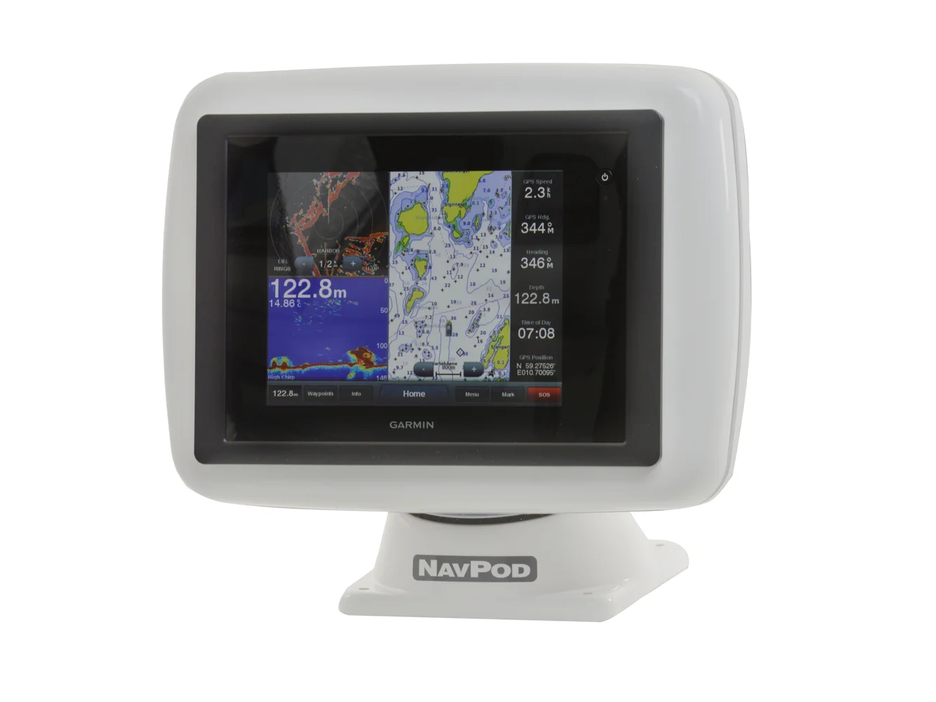 NavPod PP4811 PowerPod Pre-Cut f/Garmin 8008/8208