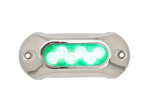 Attwood Light Armor Underwater LED Light - 6 LEDs - Green