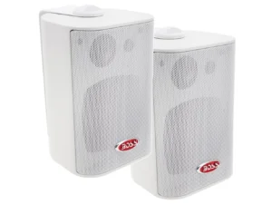 Boss Audio 4" MR4.3W Box Speakers - White - 200W
