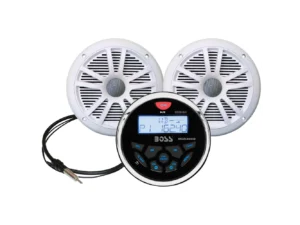 Boss Audio MCKGB350W.6 Marine Stereo & 6.5" Speaker Kit - White