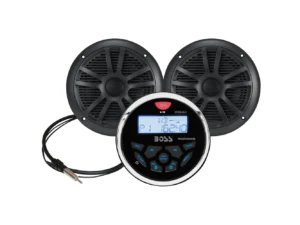 Boss Audio MCKGB350W.6 Marine Stereo & 6.5" Speaker Kit - Black