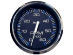 Faria Chesapeake Black 4" Tachometer - 6000 RPM (Gas) (Inboard & I/O)