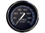 Faria Chesapeake Black 4" Tachometer - 7000 RPM (Gas) (All Outboards)