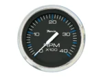 Faria Chesapeake Black 4" Tachometer - 4000 RPM (Diesel)