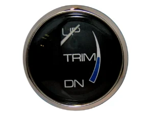 Faria Chesapeake Black 2" Trim Gauge (Mercury / Mariner / Mercruiser / Volvo DP / Yamaha '01 and newer)