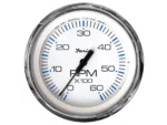 Faria Chesapeake White SS 4" Tachometer - 6000 RPM (Gas) (Inboard & I/O)