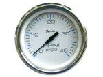 Faria Chesapeake White SS 4" Tachometer - 4000 RPM (Diesel)(Mechanical Takeoff & Var Ratio Alt)