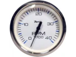 Faria Chesapeake White SS 4" Tachometer - 4000 RPM (Diesel) (Magnetic Pick-Up)