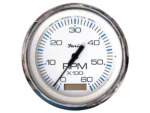 Faria Chesapeake White SS 4" Tachometer w/Hourmeter - 6000 RPM (Gas)(Inboard)