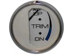 Faria Chesapeake White SS 2" Trim Gauge (Mercury / Mariner / Mercruiser / Volvo DP / Yamaha - '01 and Newer)