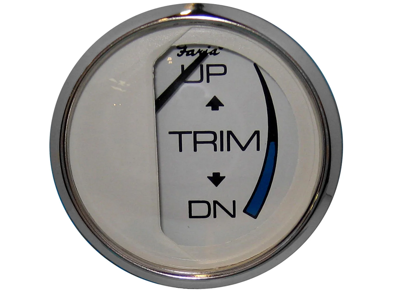 Faria Chesapeake White SS 2" Trim Gauge (Mercury / Mariner / Mercruiser / Volvo DP / Yamaha - '01 and Newer)
