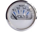 Faria Chesapeake White SS 2" Voltmeter (10-16 VDC)