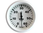 Faria Dress White 4" Tachometer - 6000 RPM (Gas) (Inboard & I/O)
