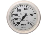 Faria Dress White 4" Speedometer - 80MPH (Pitot)