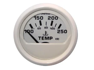 Faria Dress White 2" Water Temperature Guage (100-250°F)