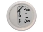 Faria Dress White 2" Trim Gauge (Mercury / Mariner / Mercruiser / Volvo DP / Yamaha '01 and newer)