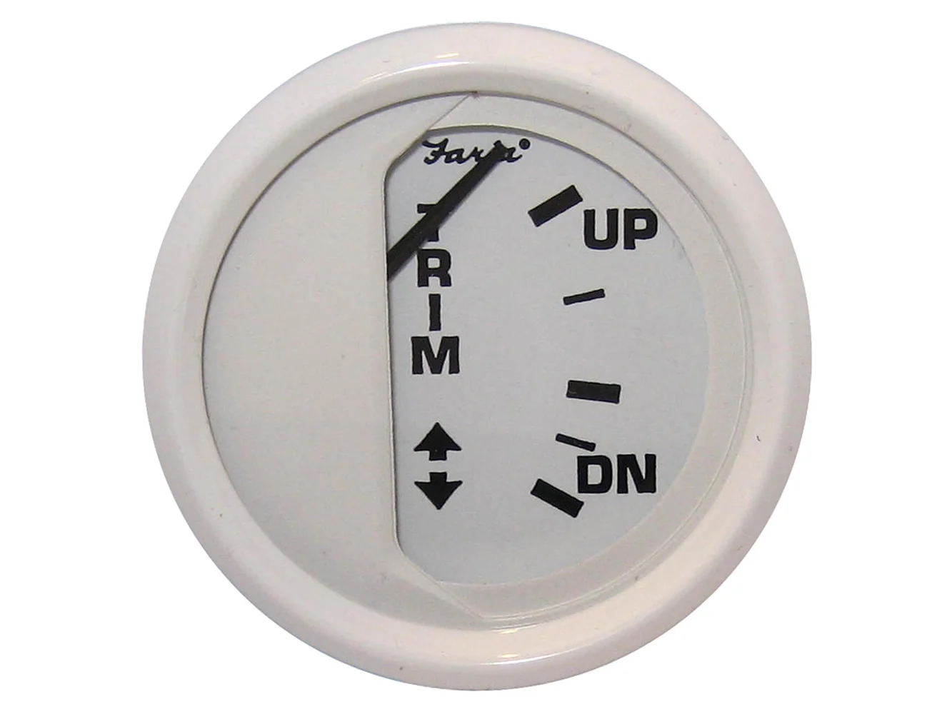 Faria Dress White 2" Trim Gauge (Mercury / Mariner / Mercruiser / Volvo DP / Yamaha '01 and newer)