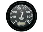 Faria Euro Black 4" Tachometer w/Hourmeter - 7,000 RPM (Gas - Outboard)