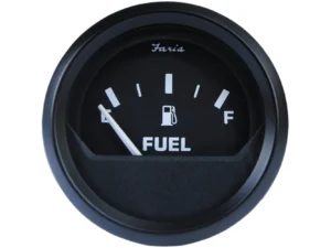 Faria Euro Black 2" Fuel Level Gauge