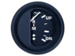 Faria Euro Black 2" Trim Gauge f/ Mercury / Mariner / Mercruiser / Volvo DP / Yamaha '01 and Newer