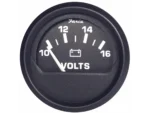 Faria Euro Black 2" Voltmeter (10-16 V)