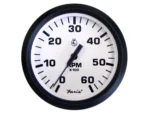 Faria Euro White 4" Tachometer - 6000 RPM (Gas) (Inboard & I/O)