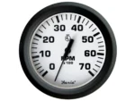 Faria Euro White 4" Tachometer 7000 RPM (Gas) (Outboards)