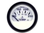 Faria Euro White 2" Water Temperature Gauge (100-250°F)