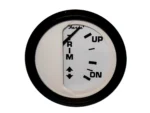 Faria Euro White 2" Trim Gauge f/ Mercury / Mariner /Mercruiser/Volvo DP/ Yamaha '01 and Newer