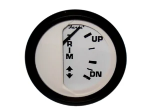 Faria Euro White 2" Trim Gauge f/ Mercury / Mariner /Mercruiser/Volvo DP/ Yamaha '01 and Newer