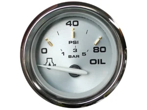 Faria Kronos 2" Oil Pressure Gauge - 80 PSI