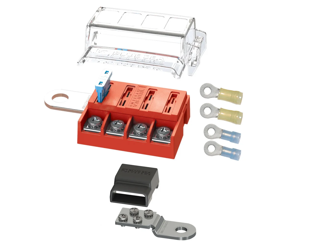 Blue Sea 5024 ST-Blade Battery Terminal Mount Fuse Block Kit