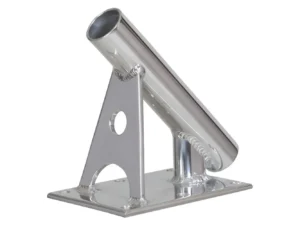 Lee's MX Pro Series Fixed Angle Center Rigger Holder - 45° - 1.5" ID - Bright Silver