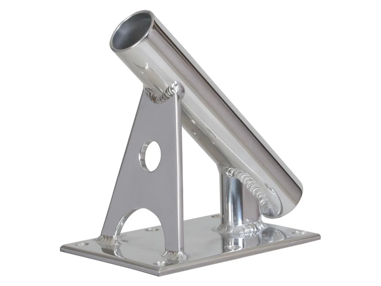 Lee's MX Pro Series Fixed Angle Center Rigger Holder - 45° - 1.5" ID - Bright Silver