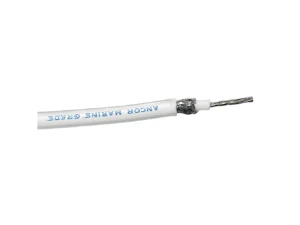 Ancor RG-213 White Tinned Coaxial Cable - 100'