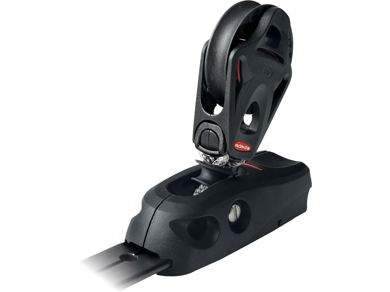 Ronstan Series 25 T-Track - Composite Slide - Series 40 BB Orbit Block - Stand Up - Suits 9mm(5/16") Rope