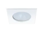 Quick Blake XP Downlight LED -  4W, IP66, Screw Mounted - Square White Bezel, Round Warm White Light