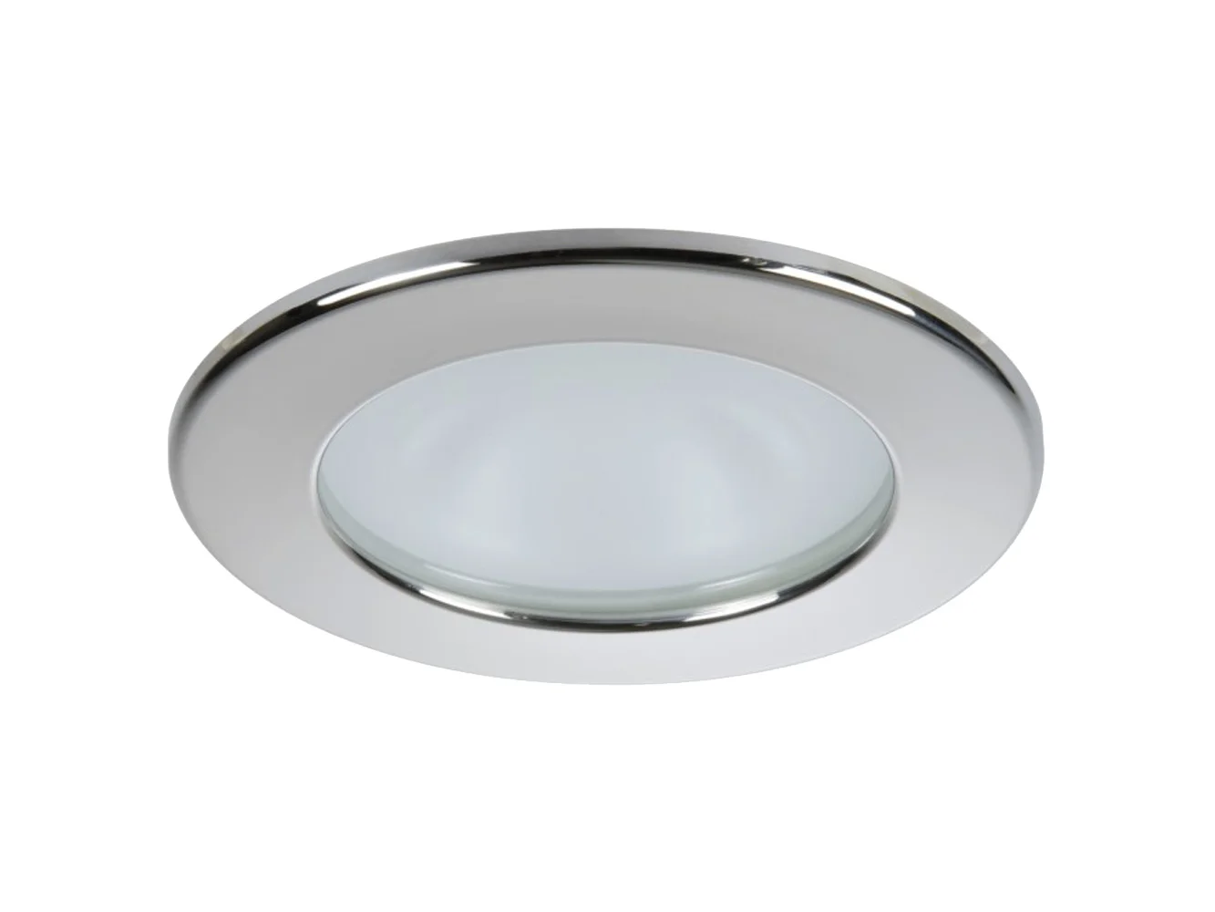 Quick Kai XP Downlight LED - 6W, IP66, Screw Mounted - Round Stainless Bezel, Round Daylight Light