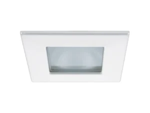 Quick Marina XP Downlight LED - 4W, IP66, Spring Mounted - Square White Bezel, Square Warm White Light