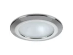 Quick Kor XP Downlight LED - 6W, IP66, Spring Mounted - Round Stainless Bezel, Round Warm White Light
