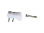 Perko Door Catches - White Nylon/Stainless - Pair